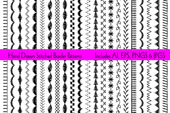 A Designer's Review: Hand Drawn Embroidery Borders