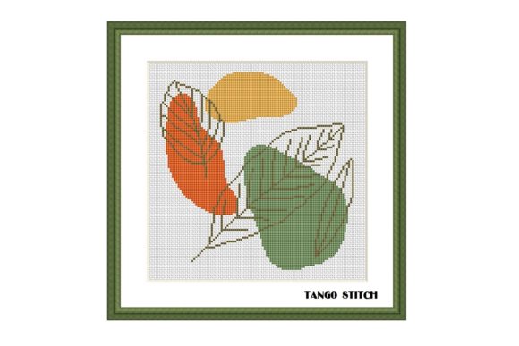 A Professional's Take on the Abstract Leaves Cross Stitch Pattern