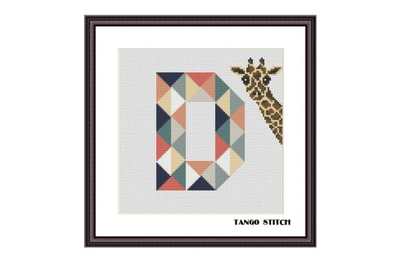 A Sweet & Simple Cross Stitch Gift: Reviewing Letter D and Funny Giraffe