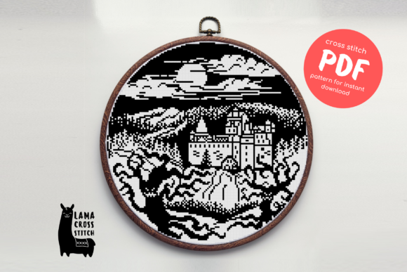 Designing Your Seasonal Product Collection with Dracula's Castle Cross Stitch Pattern