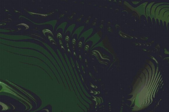 Embroidery Designer Review: Fractal Cross Stitch Pattern - Green