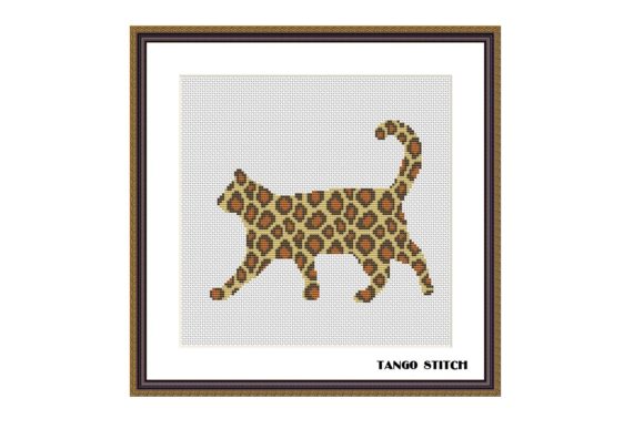 Evaluating the Leopard Print Cat Cross Stitch for Your Shop