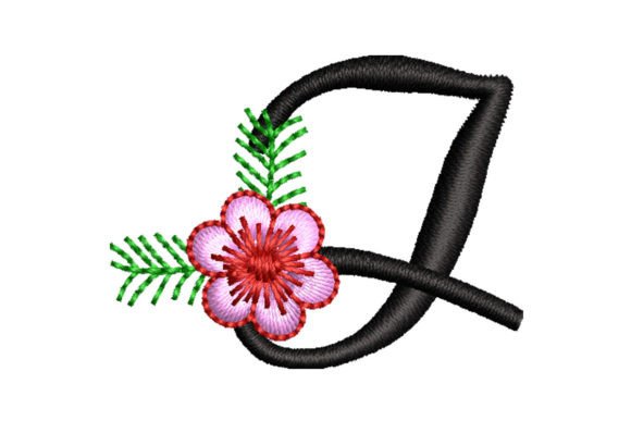 Floral Letter I: A Designer's Stitch Test for Gifts