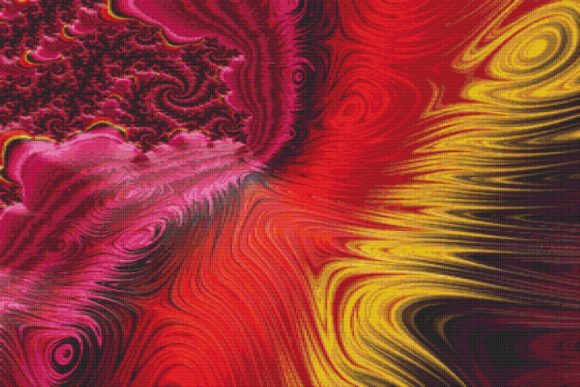 Fractal Cross Stitch Pattern - Red: A Holiday Designer's Review
