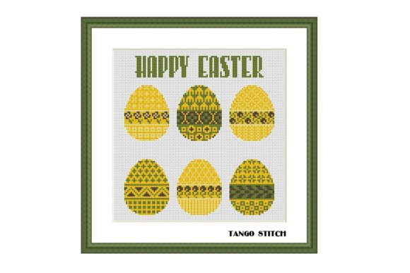 Happy Easter Ornament Eggs Cross Stitch: A Designer's Review