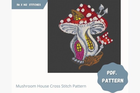 Mushroom House Cross Stitch: A Designer’s Review for Gift Products