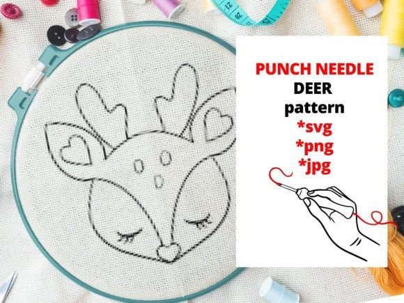 Punch Needle Embroidery Deer – A Craft Fair Winner