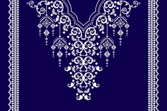 Reviewing the Beautiful Neckline Embroidery Pattern for Gift Crafting